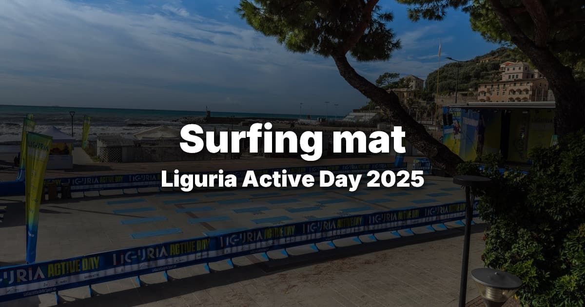 Surfing mat e surf training: la lezione di Dario Nuzzi al Liguria Active Day 2025